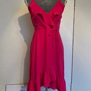 Hot Pink Ruffle Dress